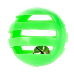 Zestaw zabawek dla kota - zielona piłka z dzwoneczkiem