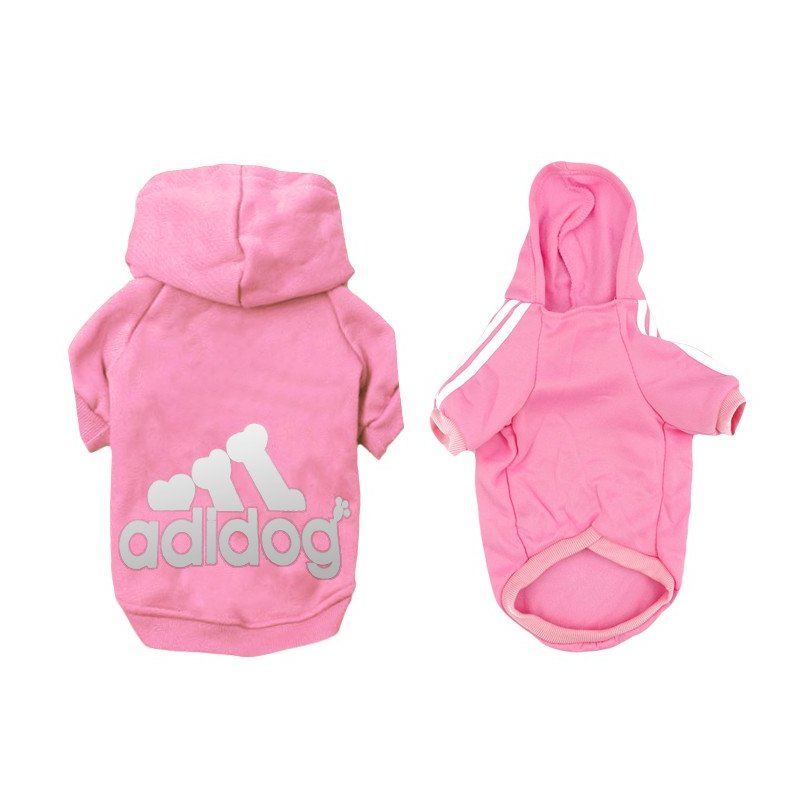 ADIDOG hoodie, clothes for a dog, color PINK