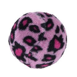 Zestaw zabawek dla kota - piłka z grzechotką kolor różowy