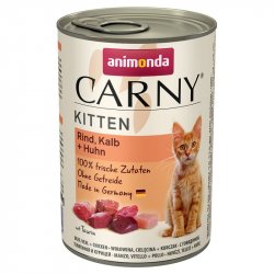ANIMONDA Carny Kitten Smak: Wołowina, cielęcina, kurczak, puszka(6x400g)