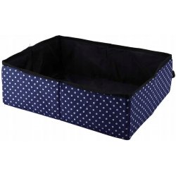 Tourist litter box for a cat or a dog - foldable - color DARK BLUE