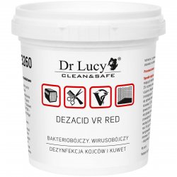 Dr Lucy Dezacid VR Red 150g - proszek do dezynfekcji powierzchni, bakterio i wirusobójczy TRIXIE