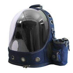 Backpack for cat - color NAVY BLUE