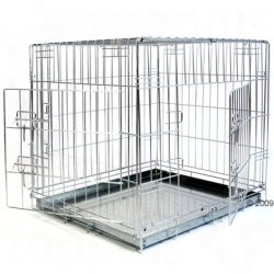 Transport Cage For A Dog, A Large Puppy