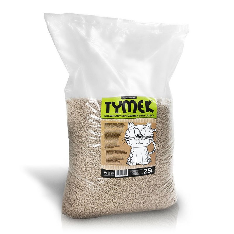 Wooden clumping litter for cats 25L