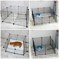 Dog playpen paddock pen color black